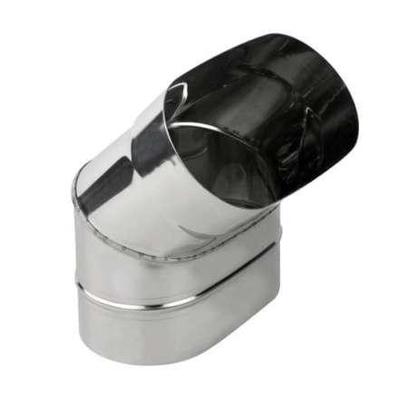 Колено овал. сечения (Отвод) 45 из нерж. ст. 304-1,0 мм, горизонт. купить в Минске