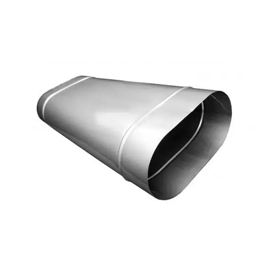Овальная труба 25 см 304/0,8 Труба овал. сечения (вставка) L-250 мм из нерж. ст. 304-0,8 мм купить в Минске
