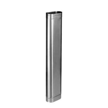 Труба овал. сечения (вставка) L-1000 мм из нерж. ст. 304-0,8 мм купить в Минске