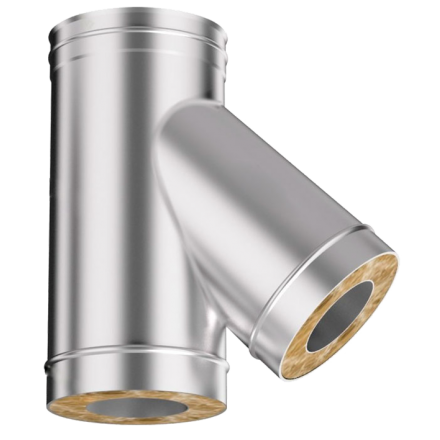 Сэндвич-тройник 45 из нерж. ст. 304-430 0,5-0,5 мм, утепл. 50 мм в Минске