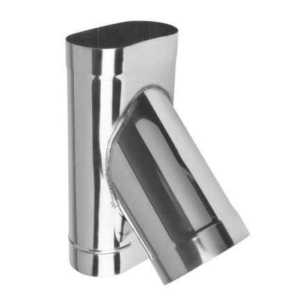 Тройник овальный 45 из нерж. ст. 430-1,0 мм купить в Минске