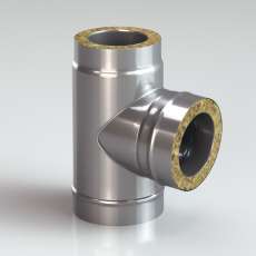 Сэндвич-тройник 90 из нерж. ст. 304-430 0,5-0,5 мм, утеп. 30 мм купить в Минске