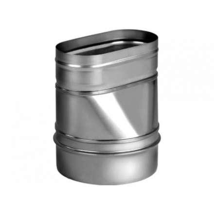 Переход прямой овальный из нерж. ст. 430-1,0 мм купить в Минске