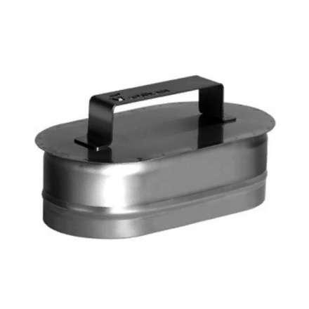 Заглушка овальная с ручкой из нерж. стали 304-0,5 мм Заглушка овальная с ручкой из нерж. стали 304-0,5 мм купить в Минске