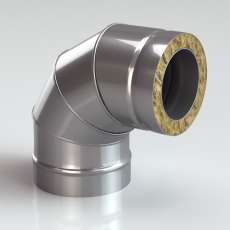 Сэндвич-Колено (Отвод) 90 304-430-0,5-0,5 мм, утепл. 50 мм купить в Минске