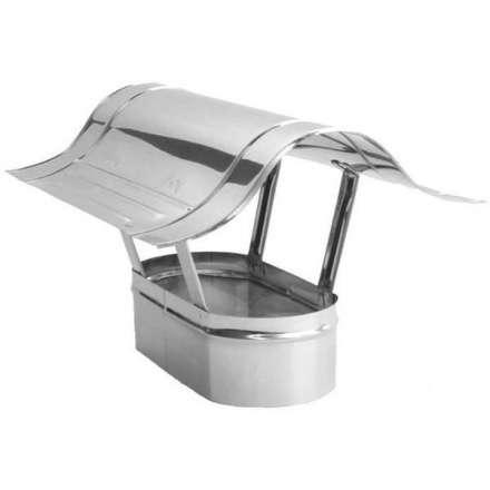 Зонт овальный для дымохода из нерж. ст. 430-0,5 мм Зонт овальный для дымохода из нерж. ст. 430-0,5 мм купить в Минске