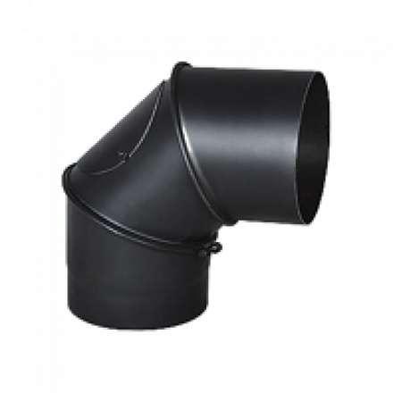 Дымоходное колено (отвод) KAISER PIPES (2мм) трёх-сегментное, поворотное 90° купить в Минске