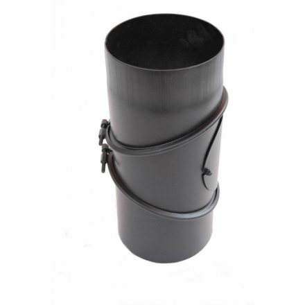 Дымоходное колено (отвод) KAISER PIPES (2мм) трёх-сегментное, поворотное 90° в Минске