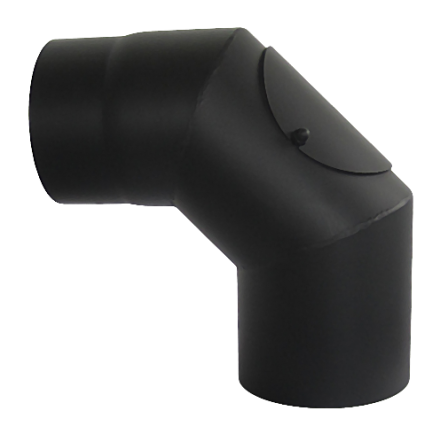 Отвод 90° с ревизией КПД ЧЕРНЫЙ фото в Минске