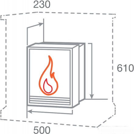 Электрокамин RealFlame FOBOS-S LUX BR в Минске