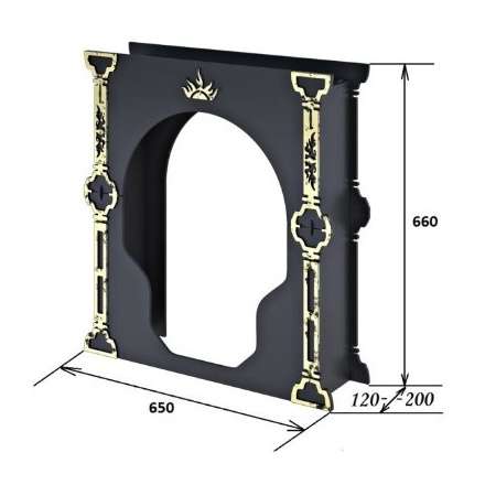 Портал Царь-печи средний стальной в Минске