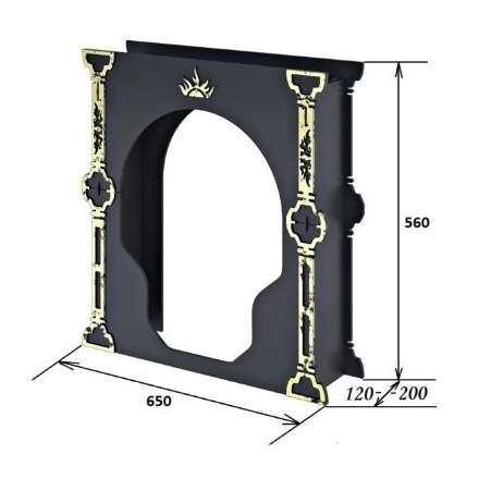 Портал Царь-печи малый стальной в Минске