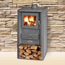 Печь-камин Blist Oganj LM стальная дверца красная фото Печь-камин Blist Oganj LM стальная дверца красная фото в Минске