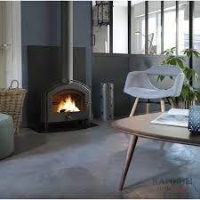 Купить Печь-камин Invicta Stimo в интерьере чугунная в Минске в Минске