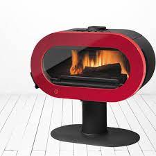 Купить Печь-камин Invicta Fifty Sur Pied в интерьере чугунная в Минске в Минске