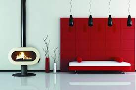 Купить Печь-камин Invicta Fifty Sur Pied в интерьере чугунная в Минске в Минске