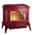 Купить Печь-камин Invicta Bradford красная эмаль в интерьере чугунная в Минске в Минске