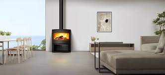 Купить Печь-камин Invicta Calcias в интерьере чугунная в Минске в Минске