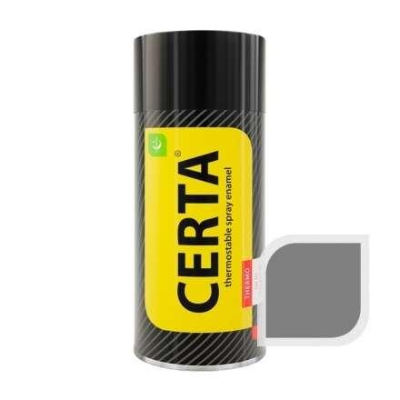 Термостойкая краска аэрозоль CERTA серебро 520 мл в Минске