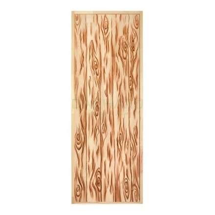 Дверь глухая из цельного массива Озорной Дед 1900x700 липа Класс А коробка из сосны в Минске