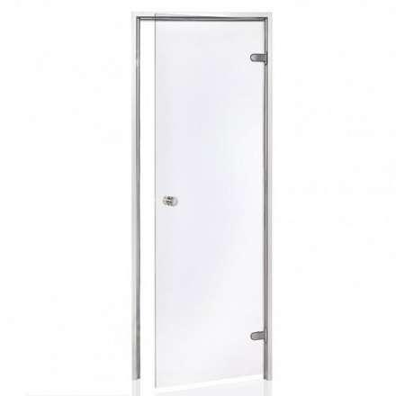 Дверь для бани стеклянная Harvia 8/19 коробка алюминий, стекло прозрачное в Минске