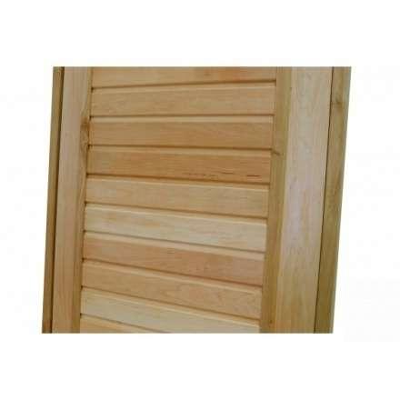 Дверь для бани ComfortProm 700x1800 ольха деревянная глухая с фольгой в Минске