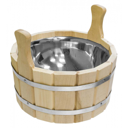 Ушат шайка 6,5л с нержавеющей вставкой 33216 купить в Минске