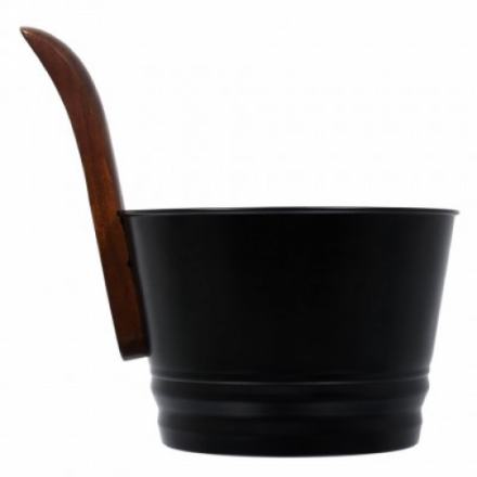 Бадья из стали 4 л черная Банные штучки 41351 купить в Минске