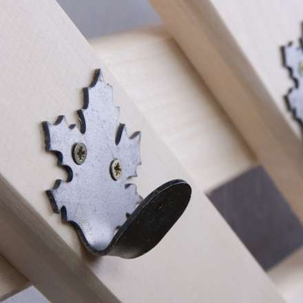 Вешалка Ромб с 5-ю железными кленовыми крючками в Минске