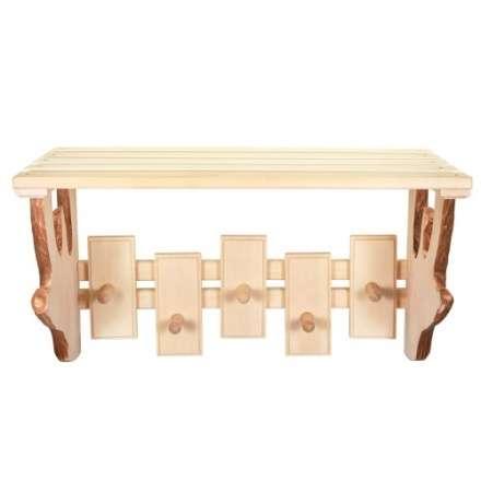 Полка-вешалка 5 крючков резная в Минске