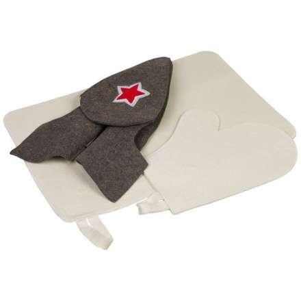 Набор из 3-х предметов (шапка Будёновка, рукавица, коврик) 41096 в Минске