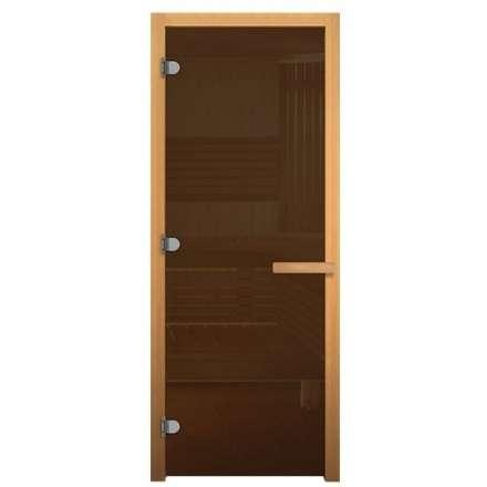 Дверь для бани ВЕЗУВИЙ стекло Бронза 1900x800 мм ОСИНА купить в Минске