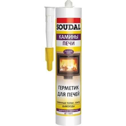 Герметик для печей SOUDAL Calofer черный 280 мл жаростойкий в Минске