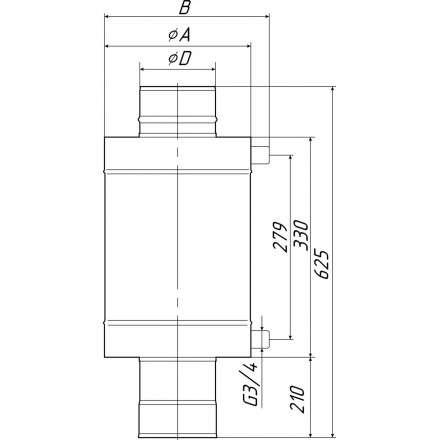 Теплообменник Термофор КОСТАКАН 8 л самоварного типа в Минске