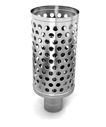 Каменка натрубная ДИЗЕЛЬ, ф115, 1/0,5мм, нерж/нерж купить в Минске