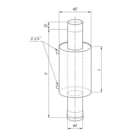 Бак Ferrum Комфорт для печи с водяным контуром 7 л в Минске