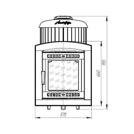 Печь банная ProMetall Атмосфера L в ламелях Жадеит в Минске