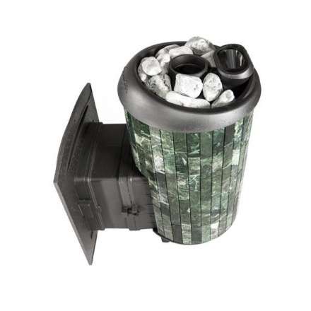 Печь банная ProMetall Атмосфера XL+ в ламелях из натурального камня Змеевик в Минске