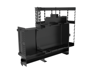 Чугунная банная печь Kennet Бастион 22 сетка витая в Минске