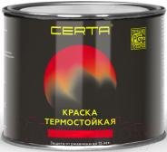 Краска термостойкая антикоррозионная 0,4 кг Серебристая CERTA купить в Минске