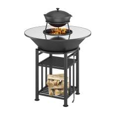 Fantastic Grill Везувий Ø 1000  (чаша+подставка+плита+решетка чугунная"СТЕЙК" Ø 450мм+крышка) в Минске