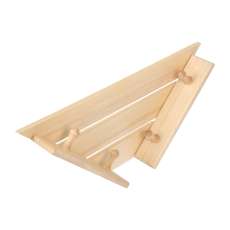 Полка-вешалка 4 крючка угловая,58*11*29 см купить в Минске