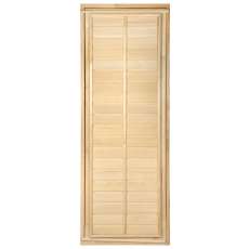 Дверь глухая с фольгой 1,9х0,7 м., липа Класс Б, коробка из липы Амазонка бай фото в Минске