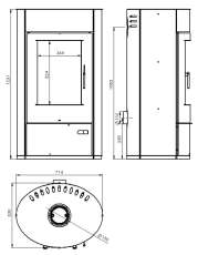 Купить печь-камин Дунай АОТВ -9.03 в Минске в Минске