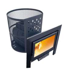 Печь Пегас Легион 22 чугун панорамная дверь Амазонка бай фото в Минске