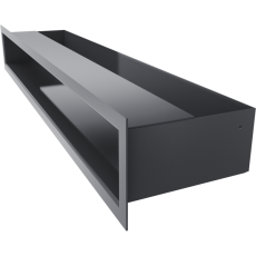 Решетка люфт 90х600 (черная) купить в Минске