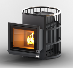 Печь для бани KRONOS КОЛИЗЕЙ 16 ВСЧ ПАНОРАМА Амазонка бай фото в Минске