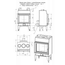 Топка каминная ТКТ 10.0-02 (в модификации FENIX 1) в Минске