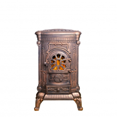 Чугунная ПЕЧЬ-КАМИН Везувий А-07 Медь в Минске