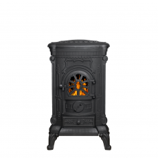 Чугунная ПЕЧЬ-КАМИН Везувий А-07 Антрацит в Минске